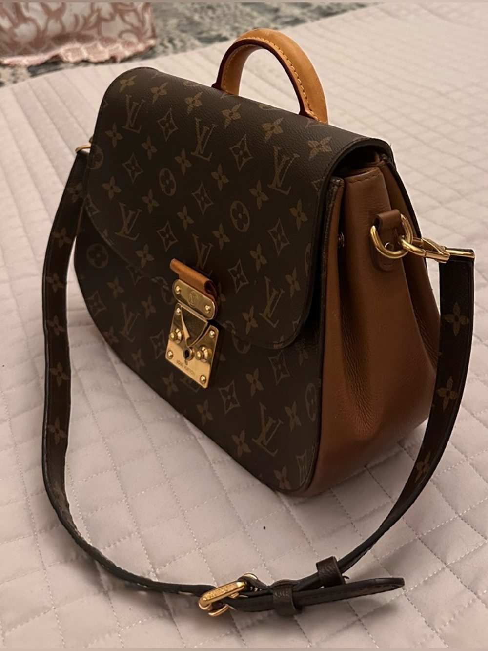 Louis Vuitton Monogram Canvas Eden MM Satchel with Vachetta Trim 2013 - Picture 2 of 15